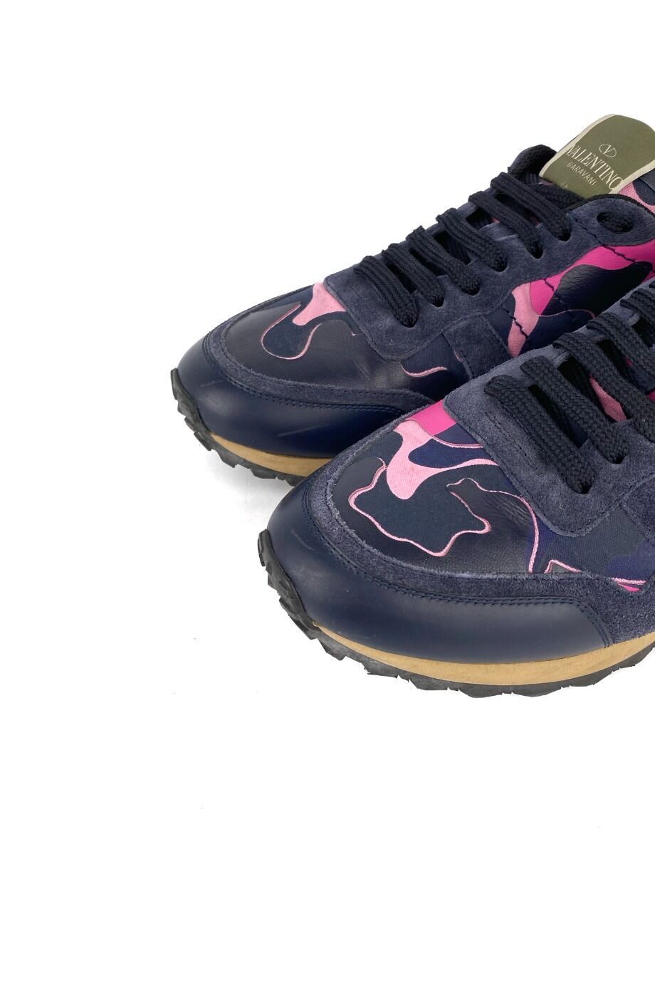 image 3 Кроссовки синего цвета с розовыми вставками
