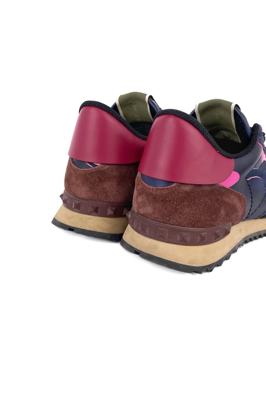 image 4 Кроссовки синего цвета с розовыми вставками