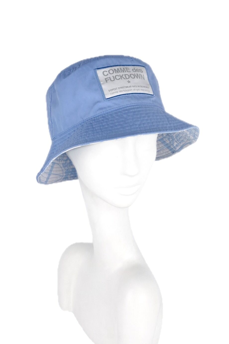 image 1 Панама голубого цвета с лого