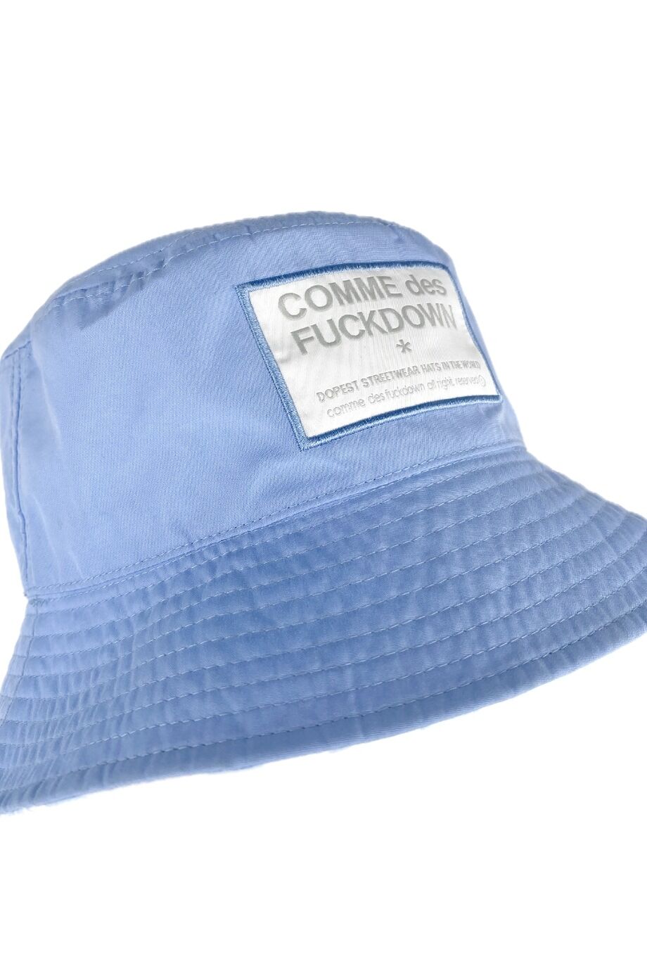 image 3 Панама голубого цвета с лого