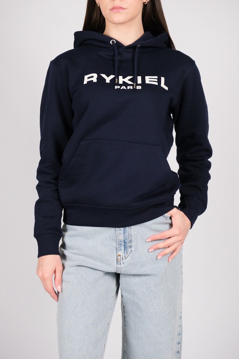 image 1 Худи темно-синего цвета с белым лого