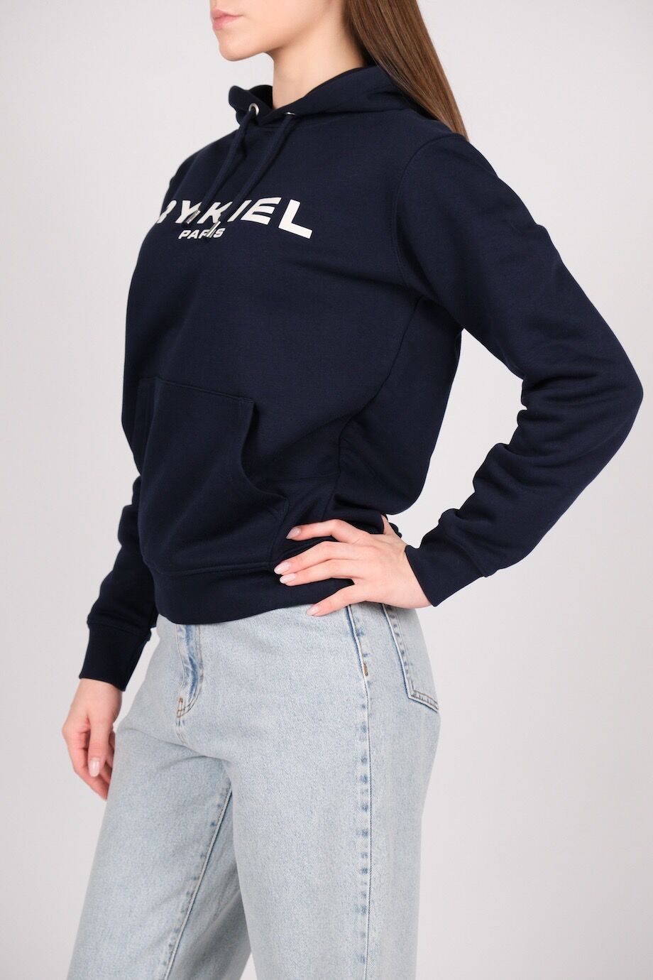 image 2 Худи темно-синего цвета с белым лого