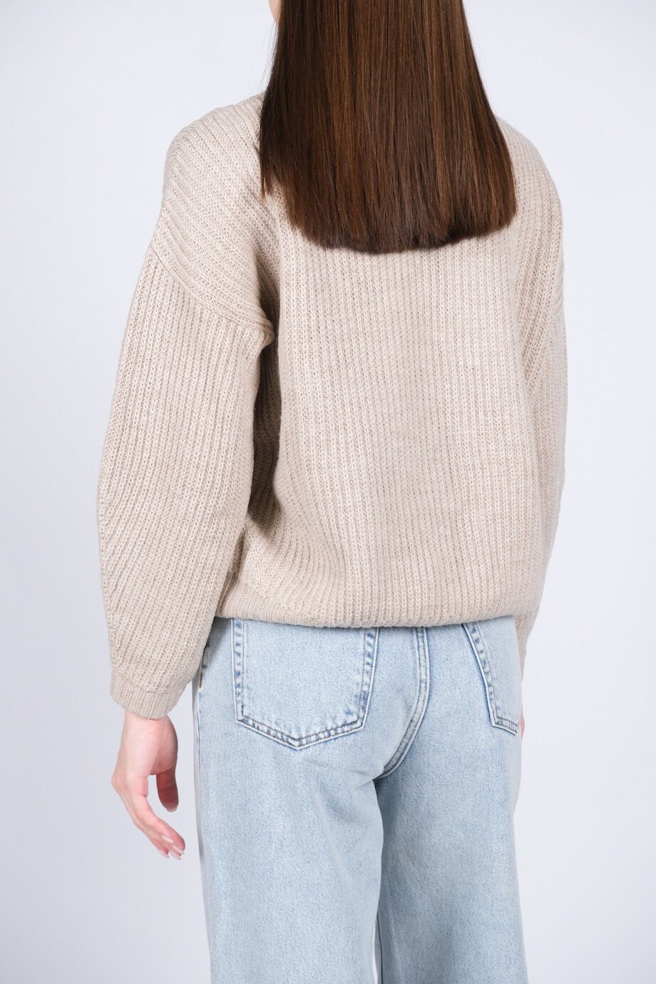 image 3 Свитер серо-бежевого цвета