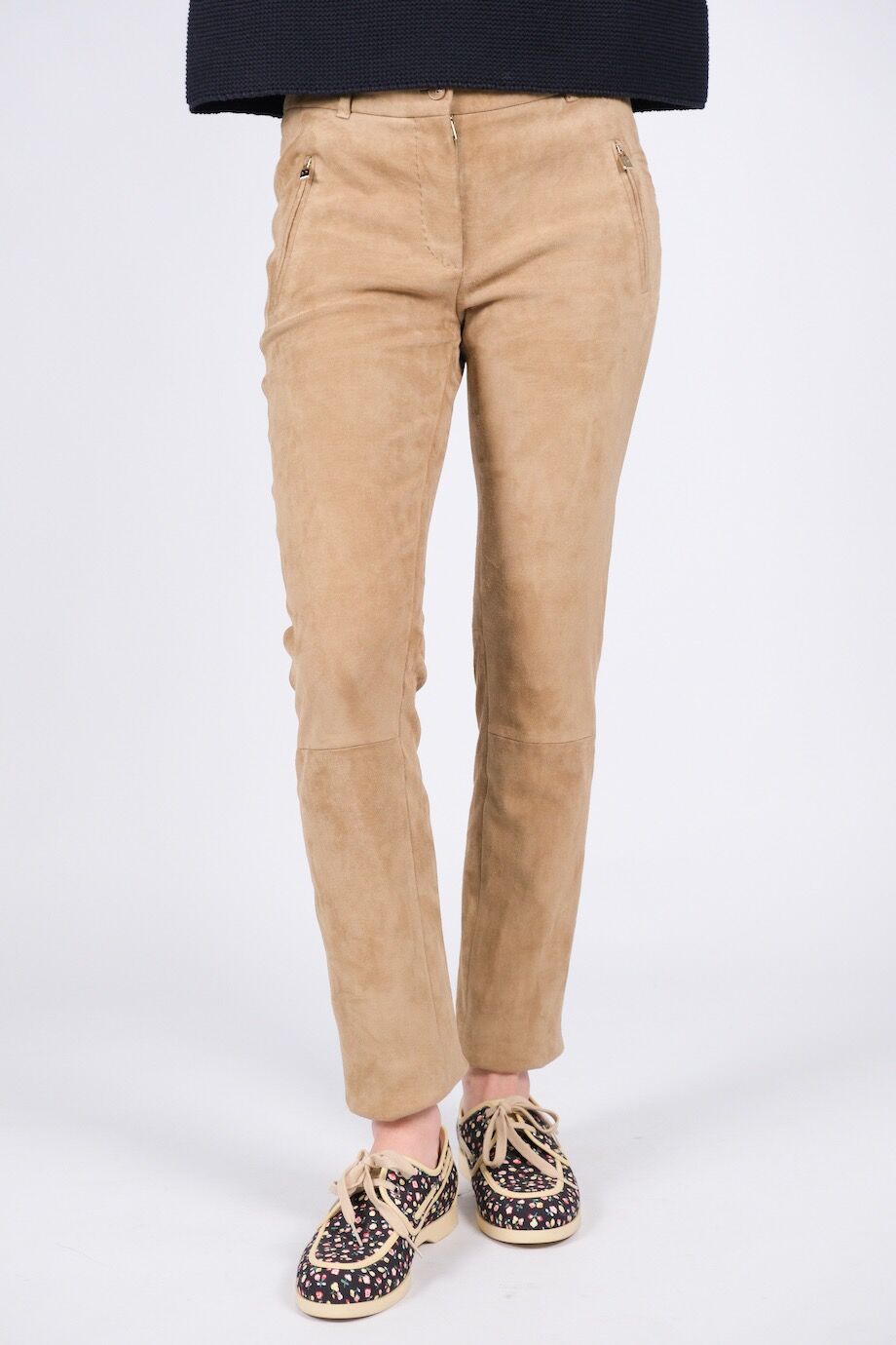 image 2 Замшевые брюки песочного цвета