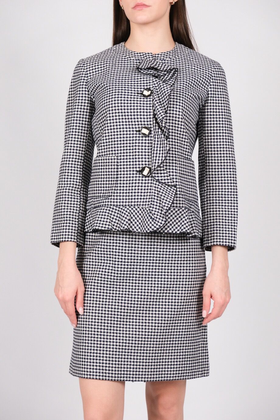 image 4 Костюм в синюю клетку виши