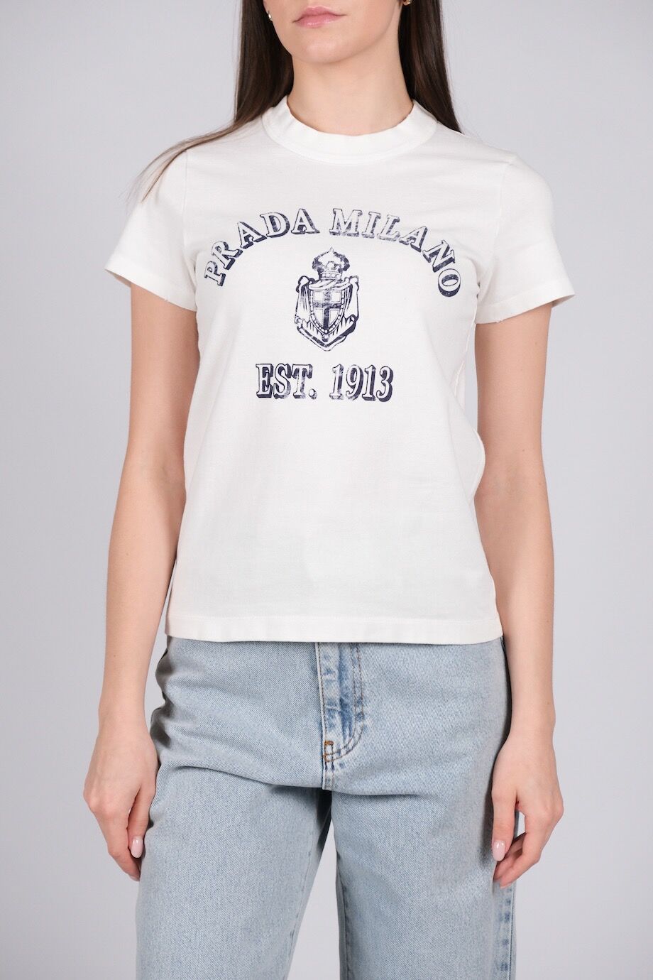 image 1 Футболка белого цвета с лого на груди