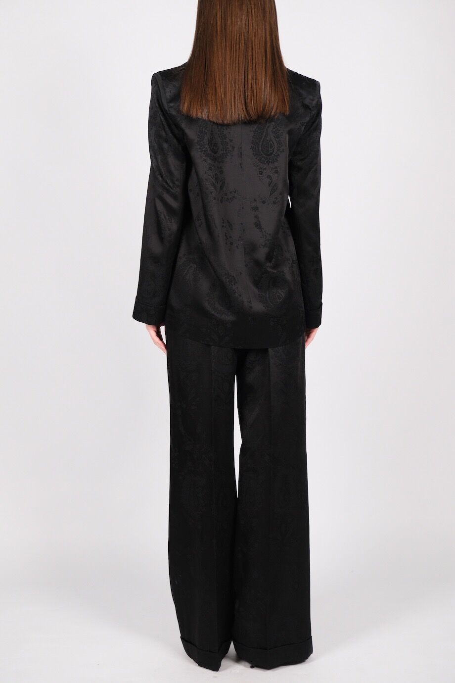 image 5 Брючный костюм черного цвета с набивным рисунком