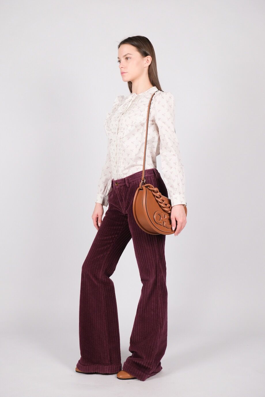 image 2 Хлопковая блуза в мелкий цветочек