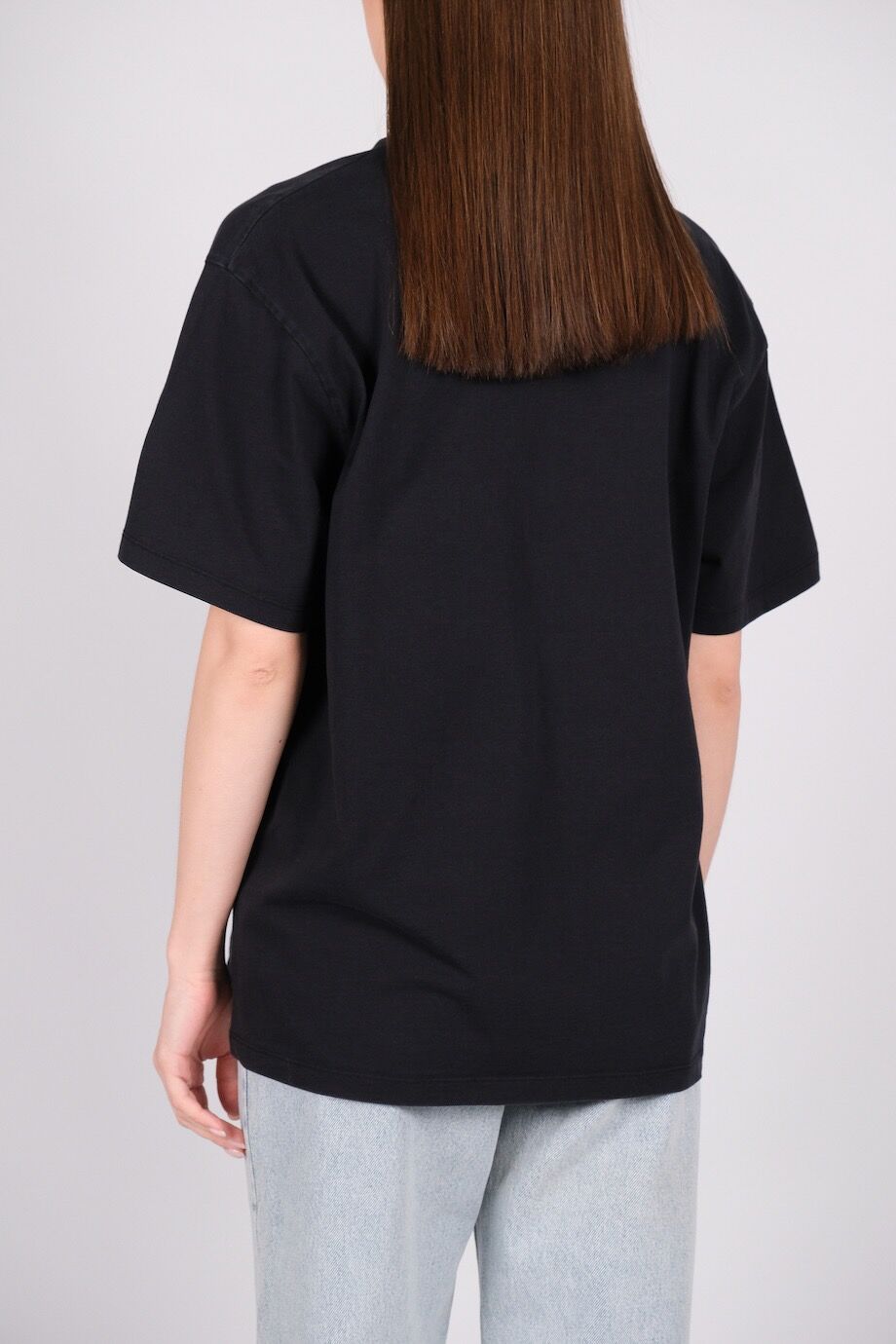 image 3 Футболка черного цвета с лого из пайеток