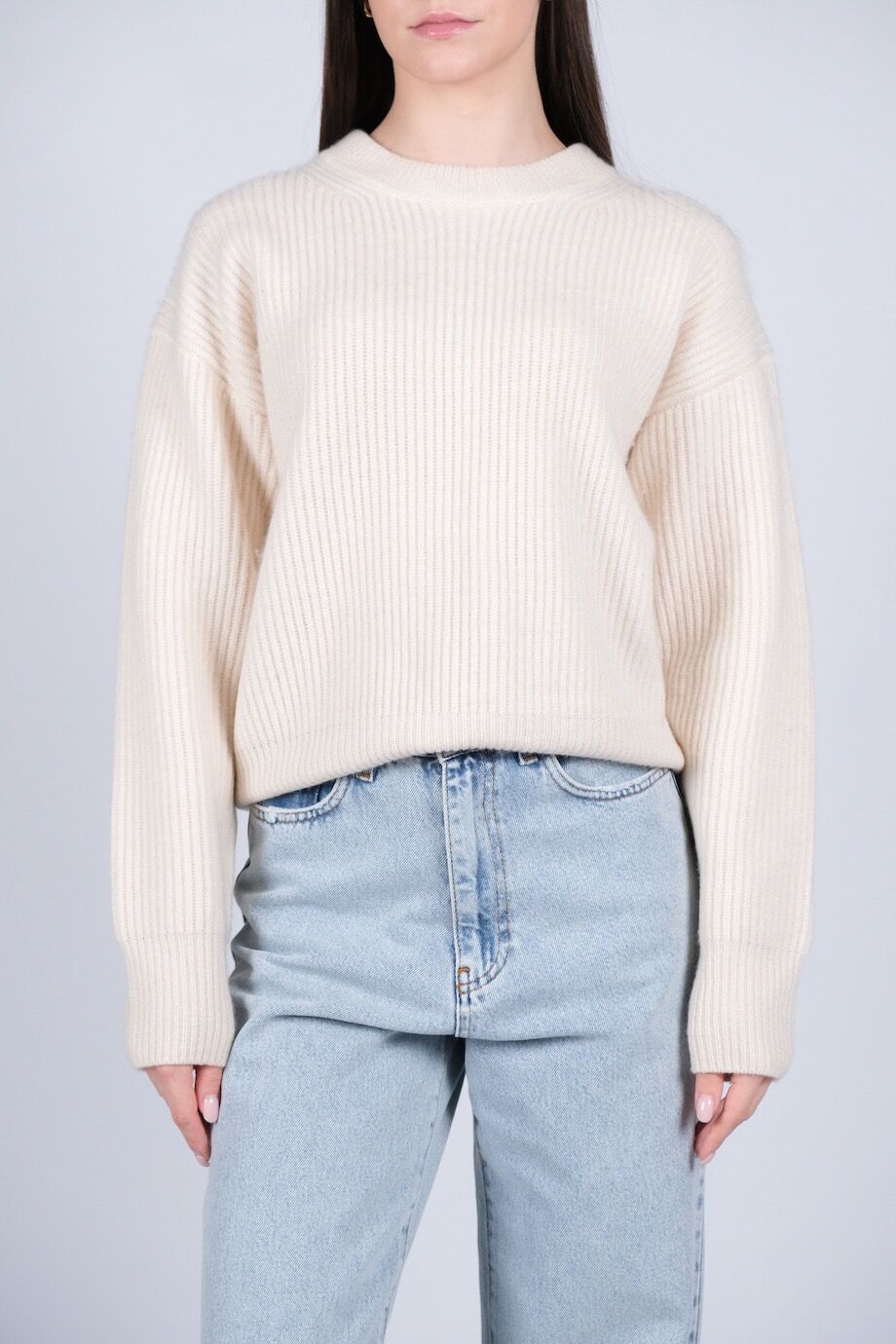 image 1 Кашемировый джемпер молочного цвета