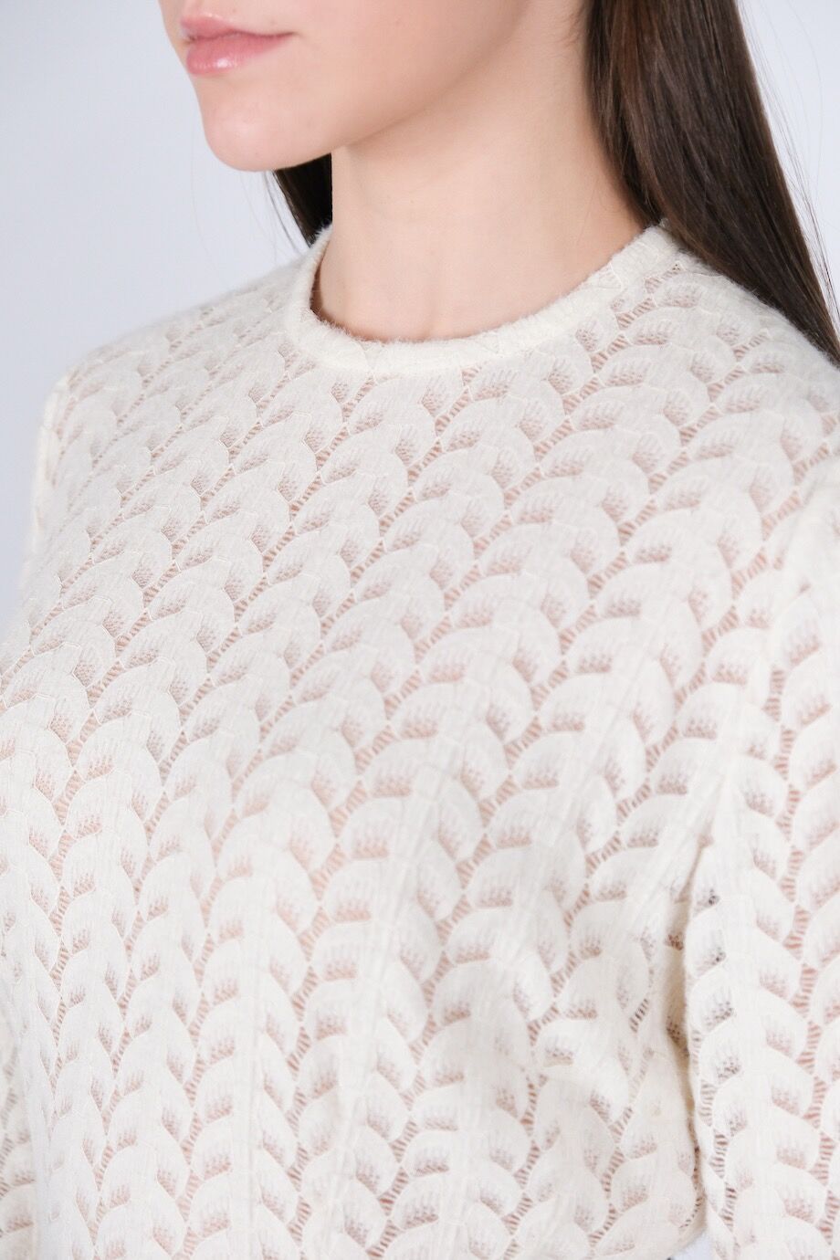 image 3 Ажурное платье молочного цвета