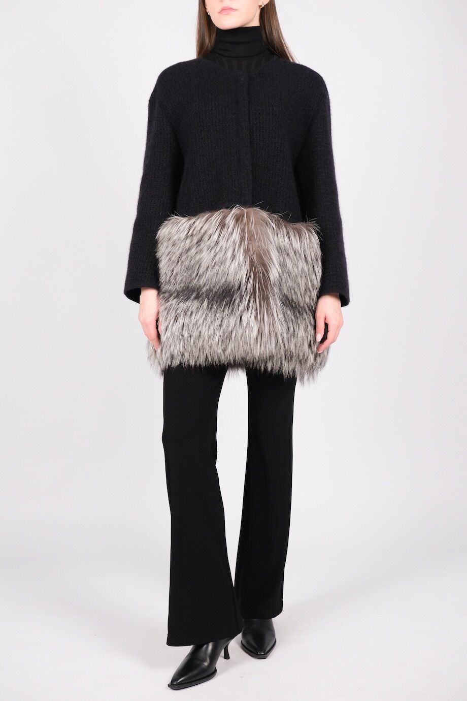 image 1 Кардиган с отделкой из меха лисы