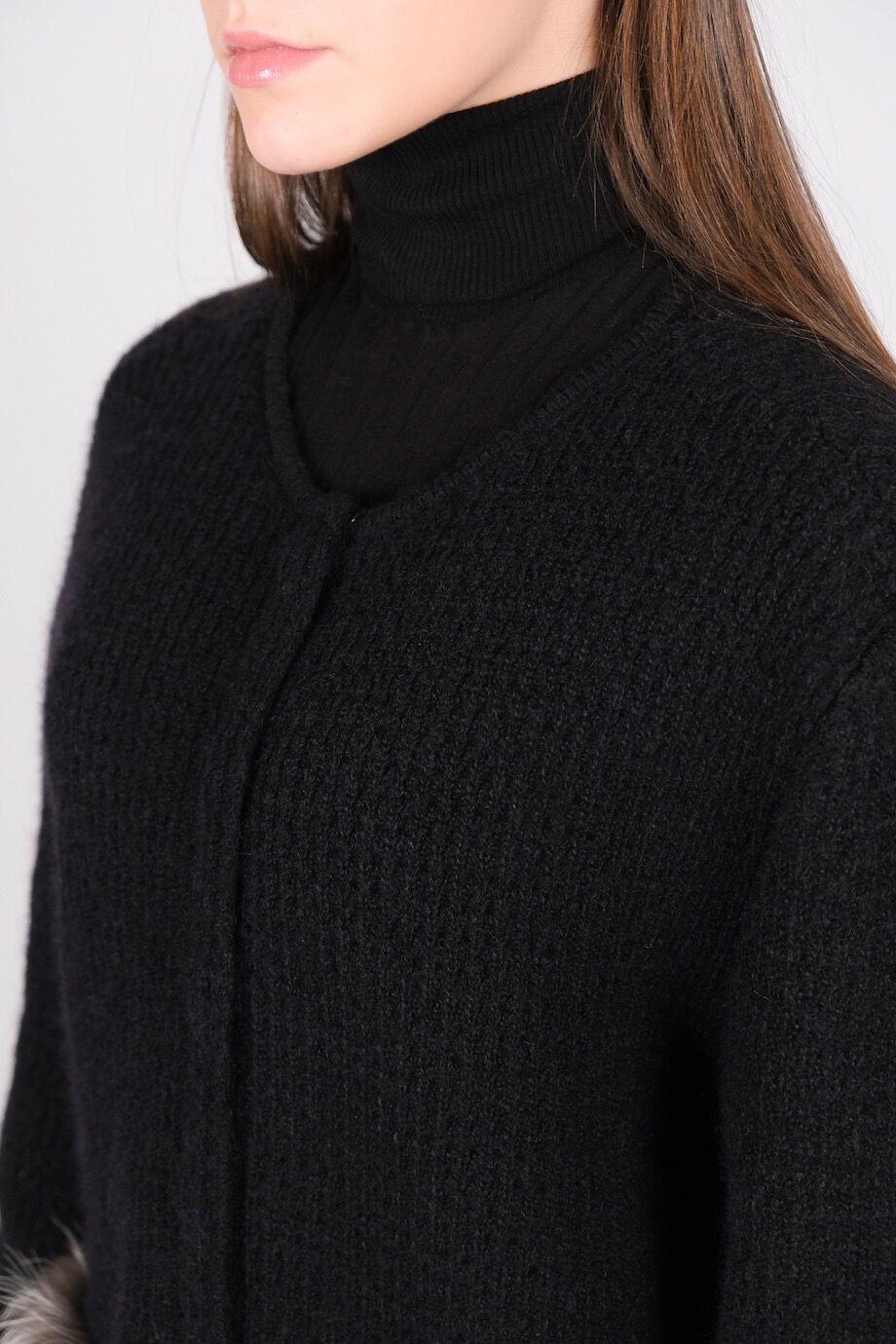 image 5 Кардиган с отделкой из меха лисы