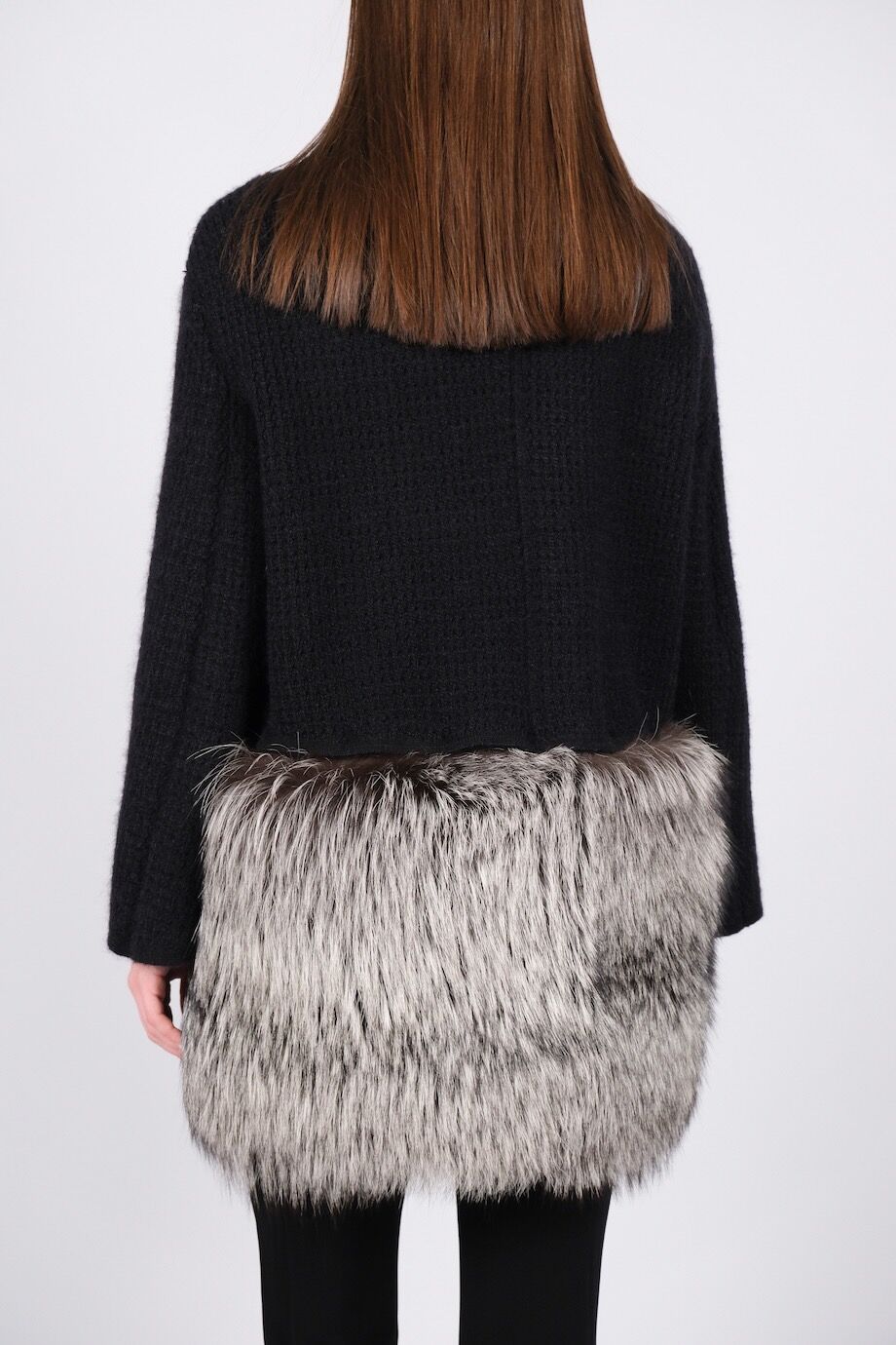 image 4 Кардиган с отделкой из меха лисы