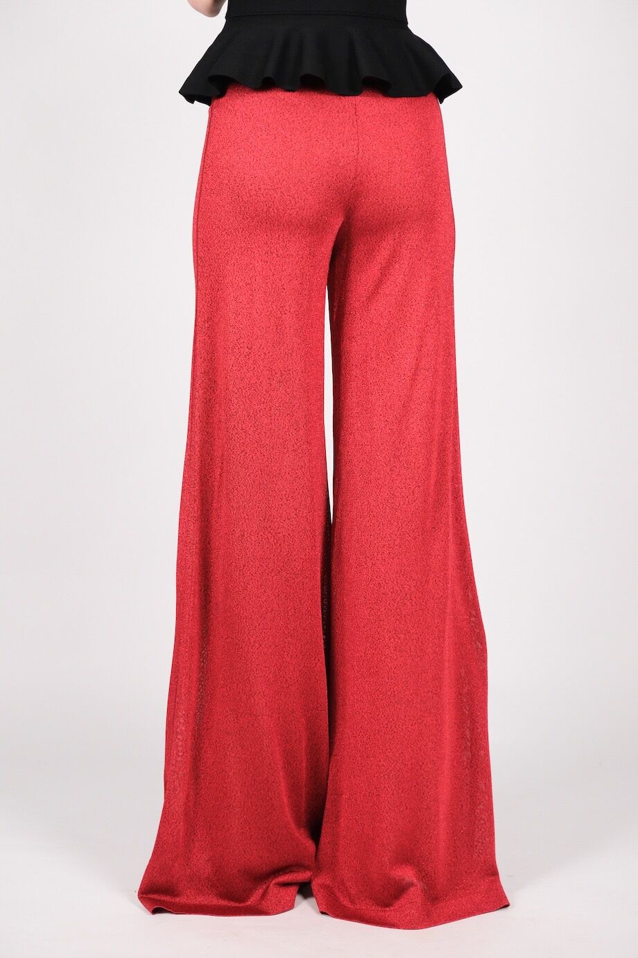 image 3 Брюки красного цвета из люрекса