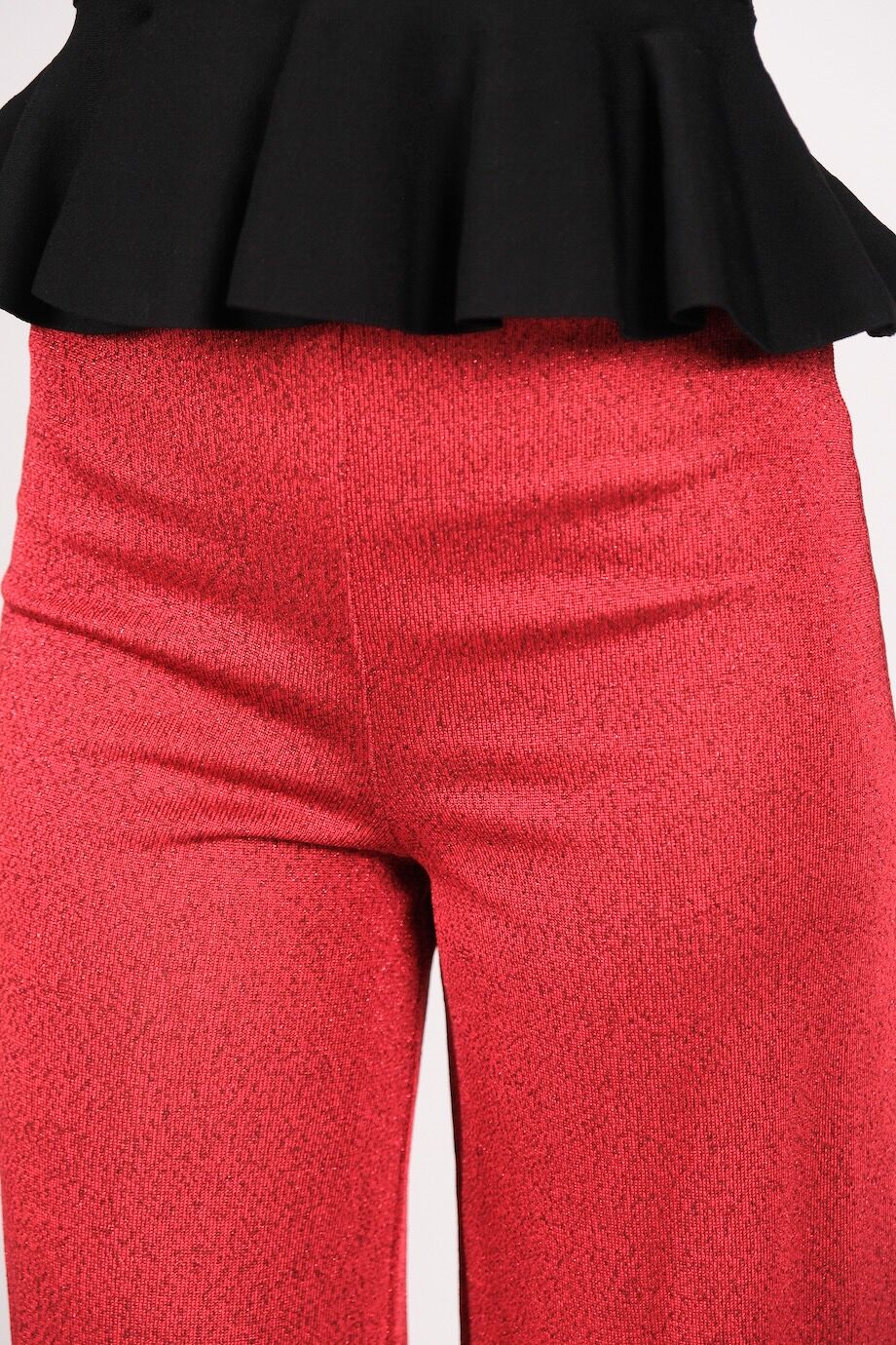 image 5 Брюки красного цвета из люрекса