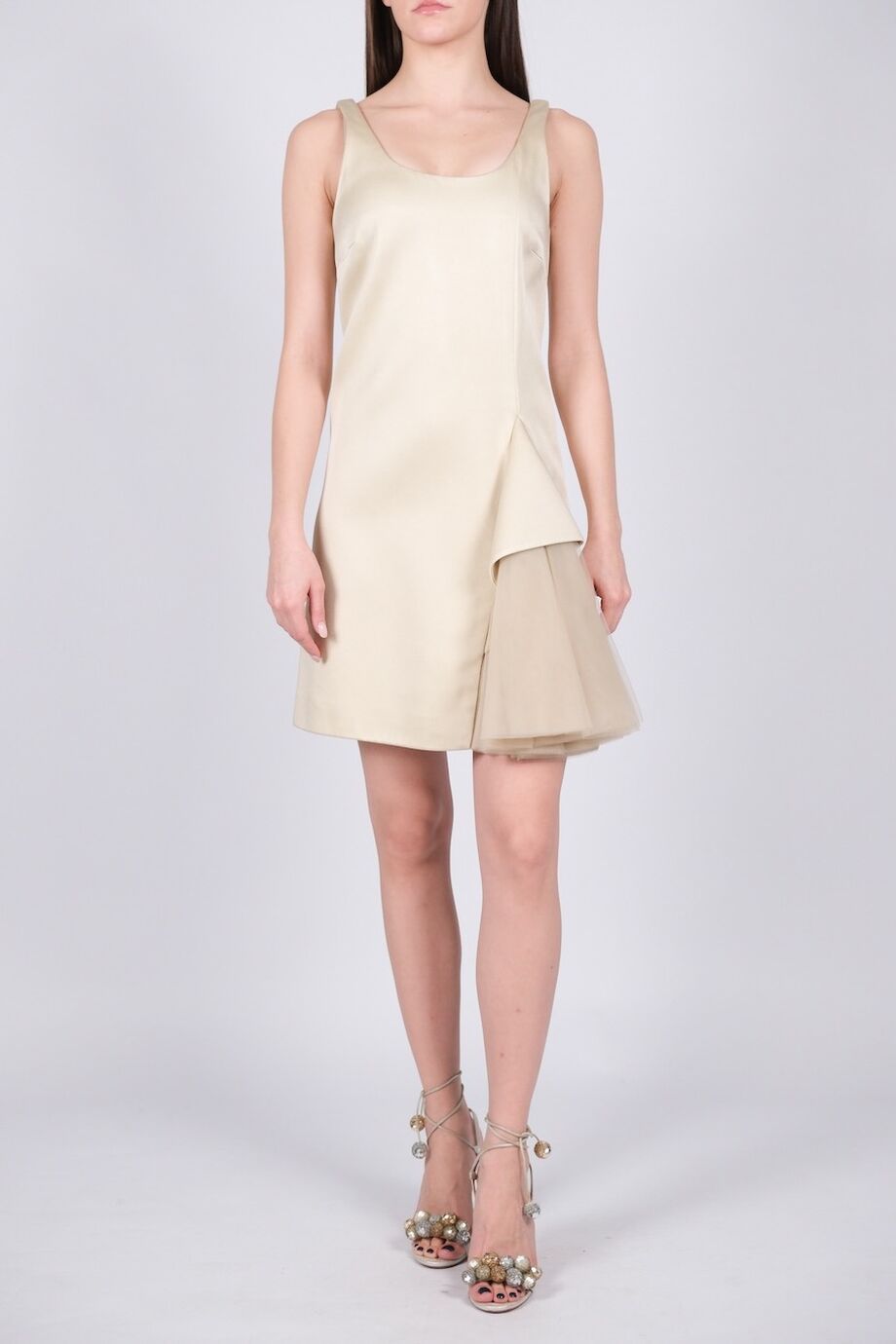 image 1 Платье молочного цвета с элементом из фатина