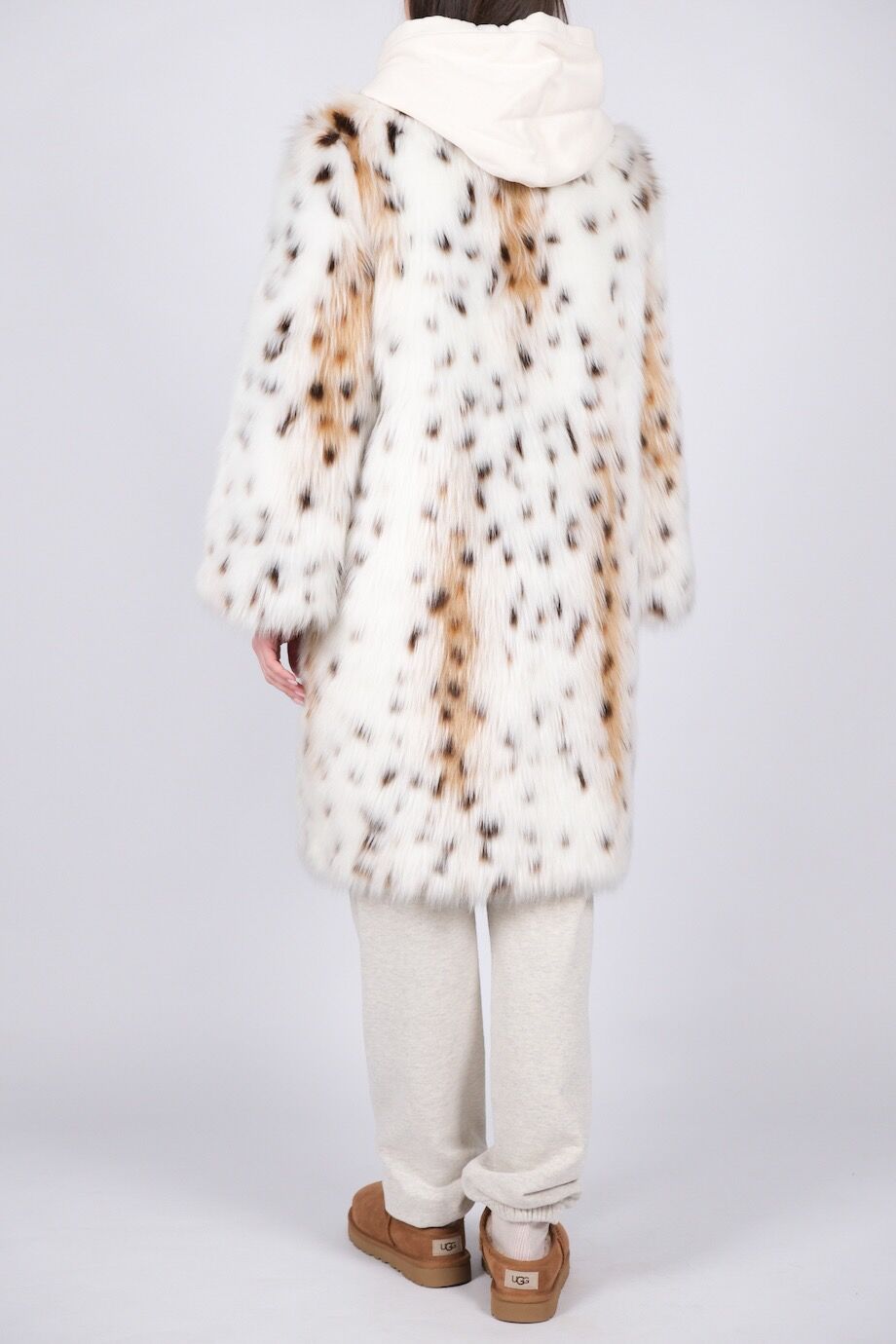 image 4 Шуба из искусственного меха с имитацией рыси