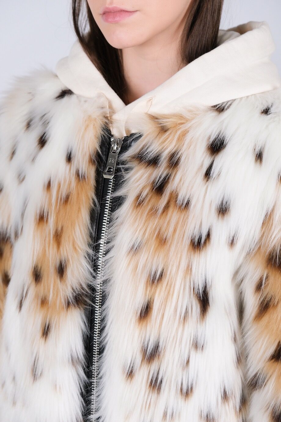 image 5 Шуба из искусственного меха с имитацией рыси