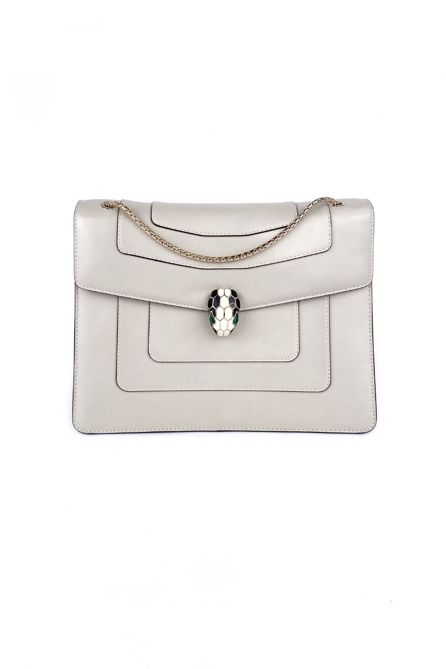 image 1 Сумка Serpenti Forever  светло-серого цвета