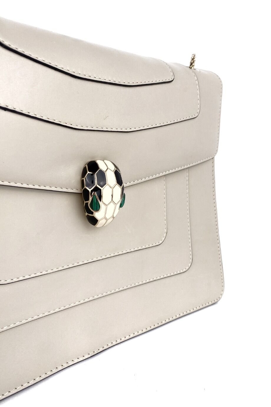 image 3 Сумка Serpenti Forever  светло-серого цвета