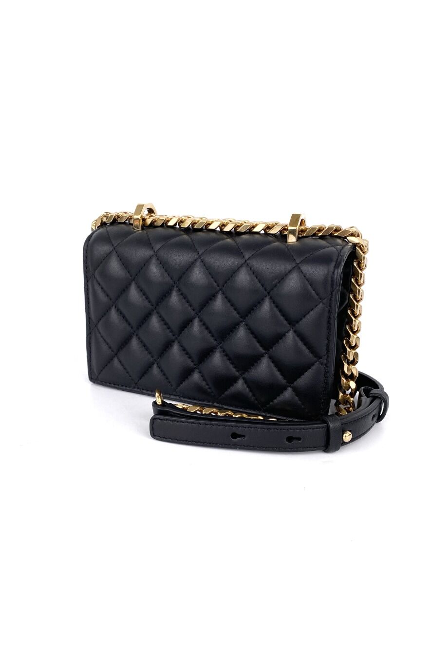 image 4 Сумка Jewelled Satchel черного цвета с золотистой фурнитурой