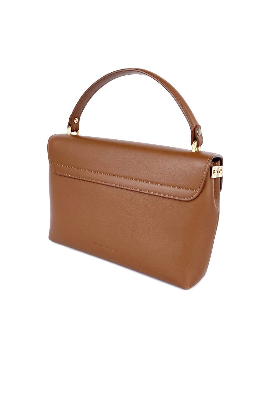 image 4 Сумка карамельного цвета с золотой фурнитурой