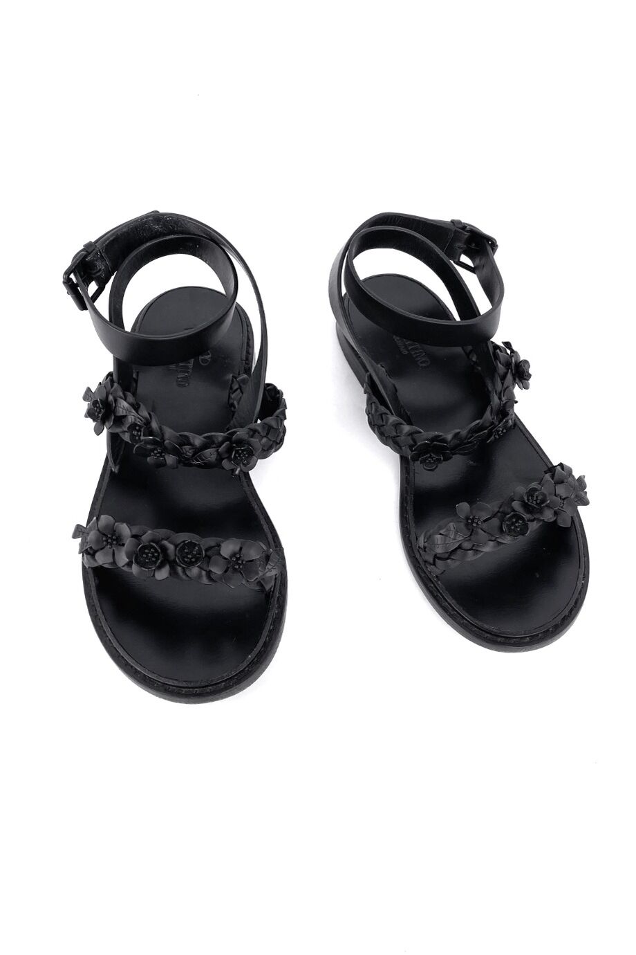 image 2 Сандалии черного цвета с плетеными ремешками