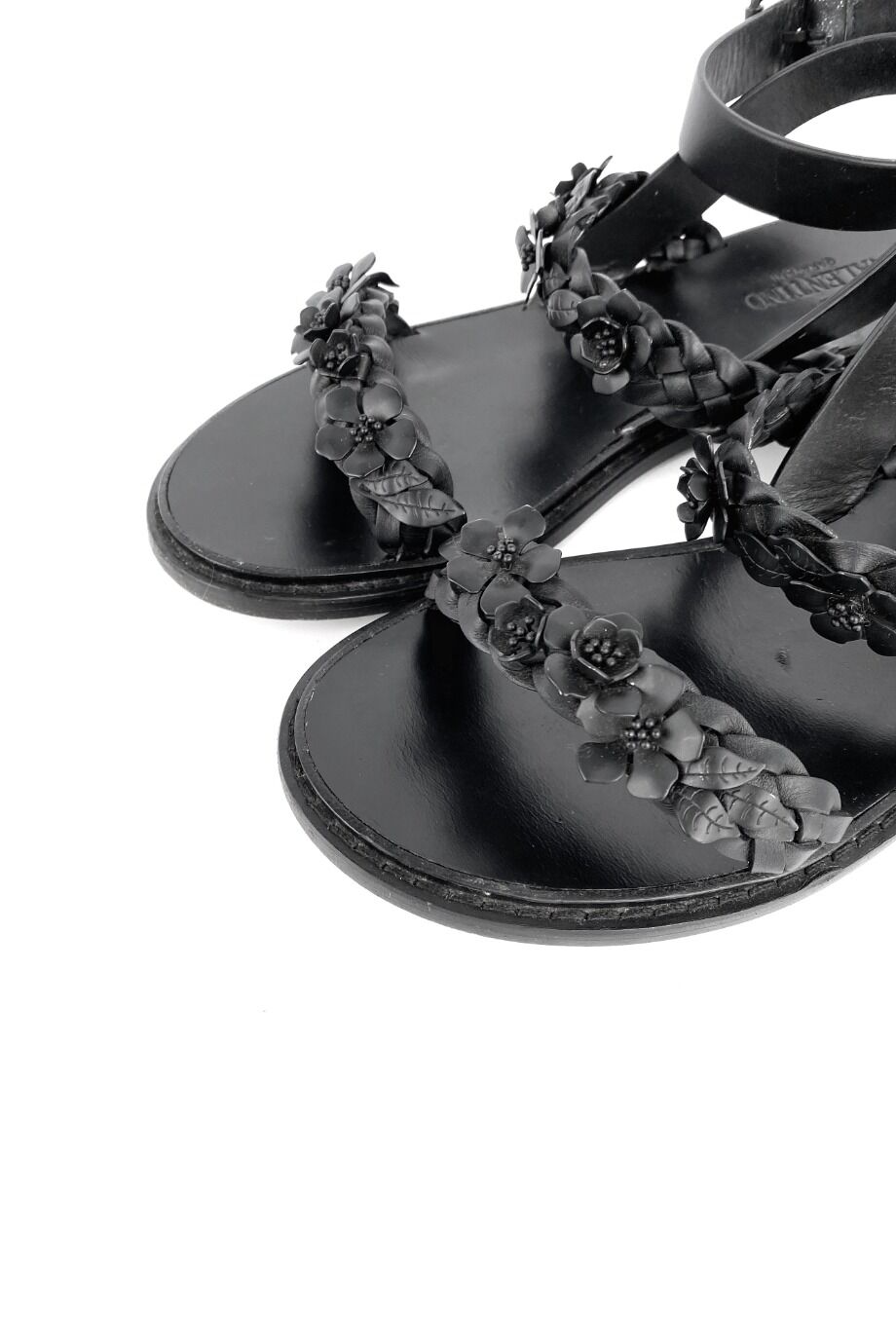 image 3 Сандалии черного цвета с плетеными ремешками