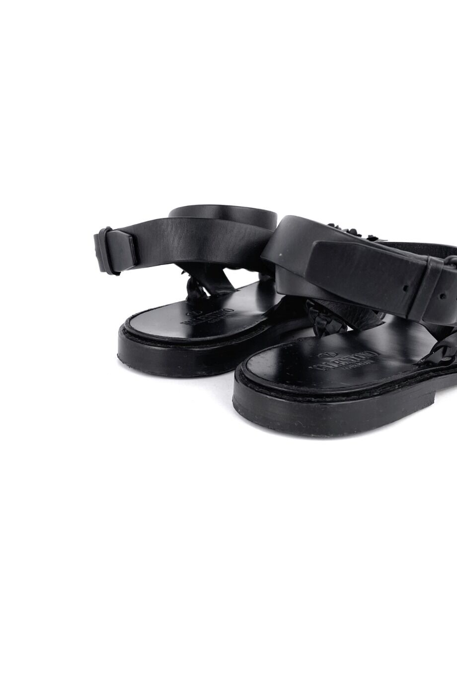 image 4 Сандалии черного цвета с плетеными ремешками