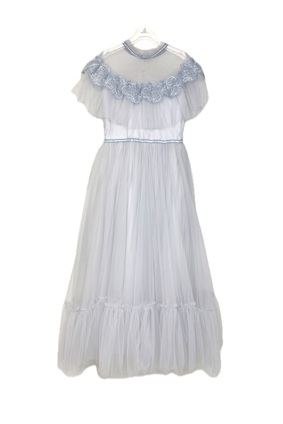 image 1 Детское платье с пышной юбкой бледно-голубого цвета