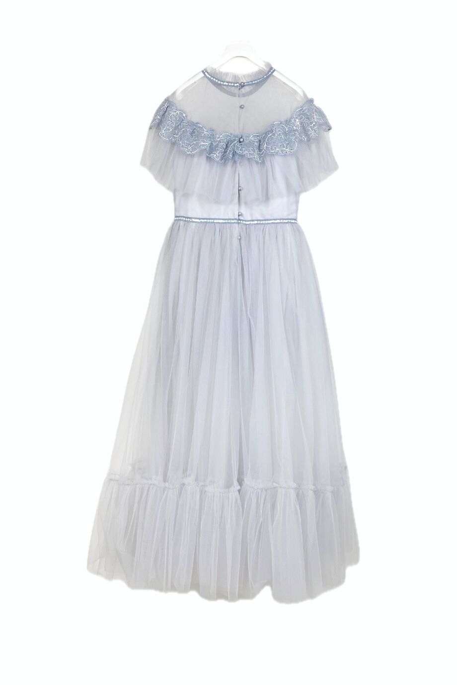 image 2 Детское платье с пышной юбкой бледно-голубого цвета