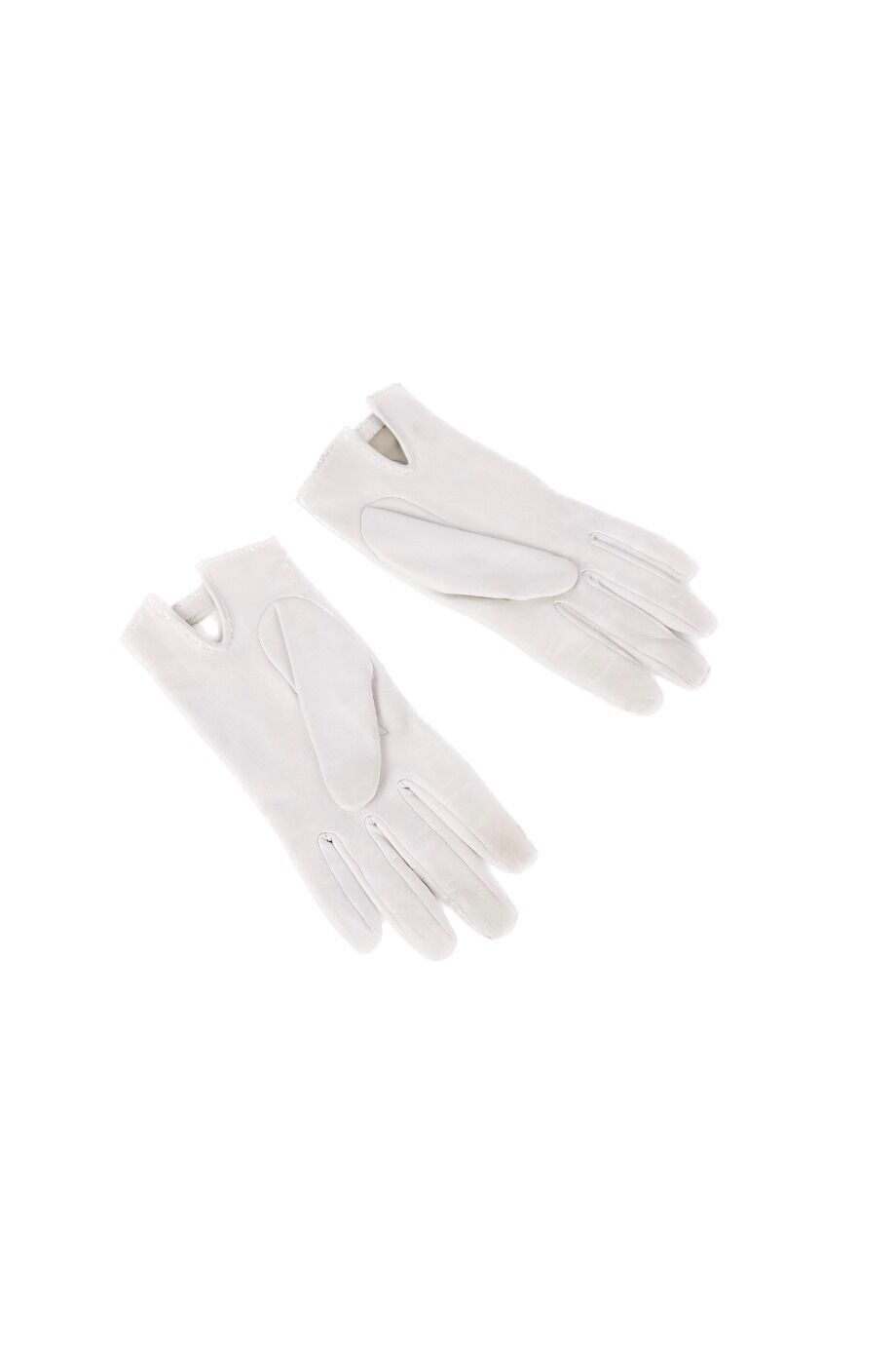 image 4 Перчатки белого цвета с золотым замком