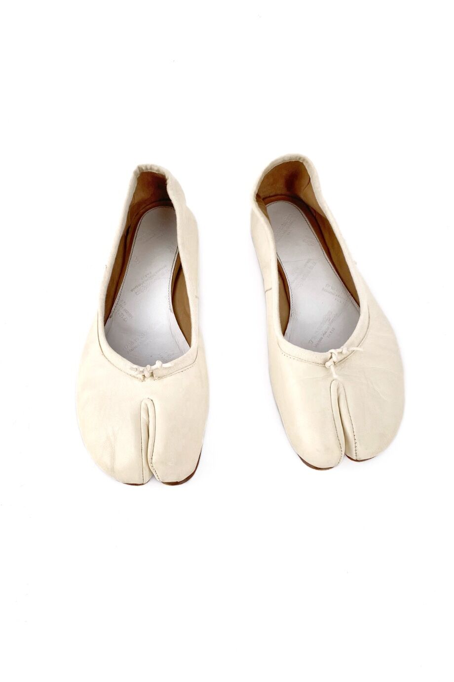 image 2 Балетки Tabi молочного цвета