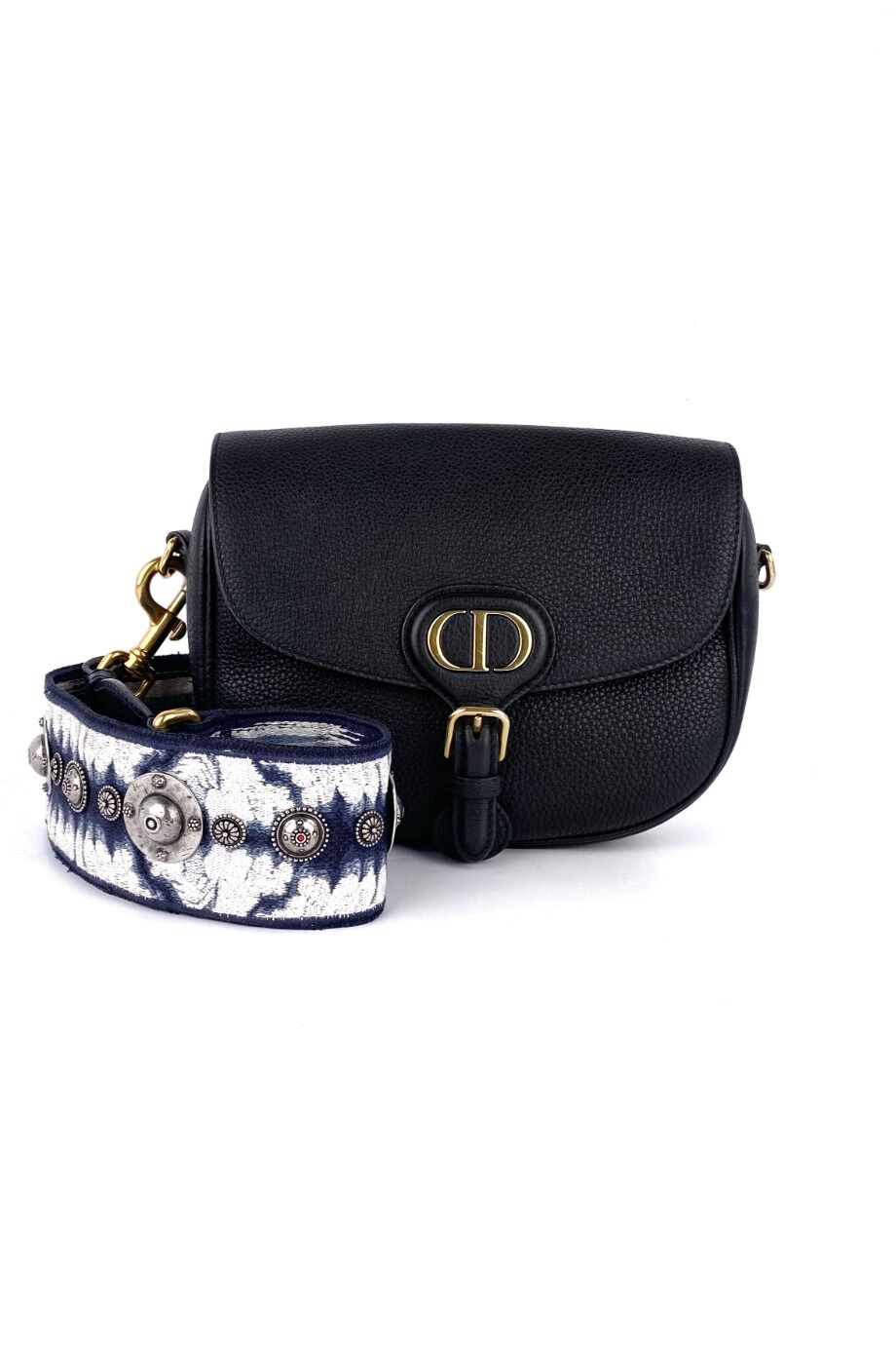 image 1 Сумка Bobby черного цвета с текстильным ремнем