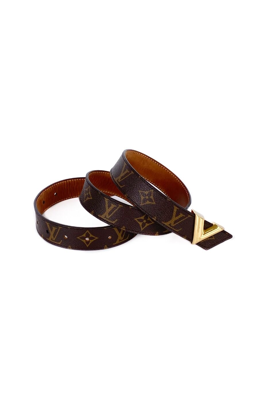 image 1 Ремень коричневого цвета в монограмму