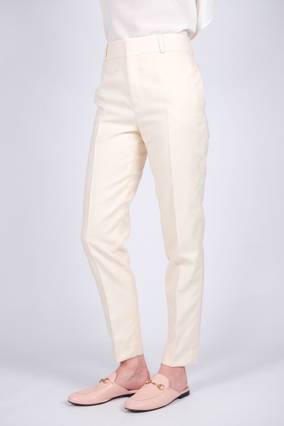 image 3 Брюки молочного цвета