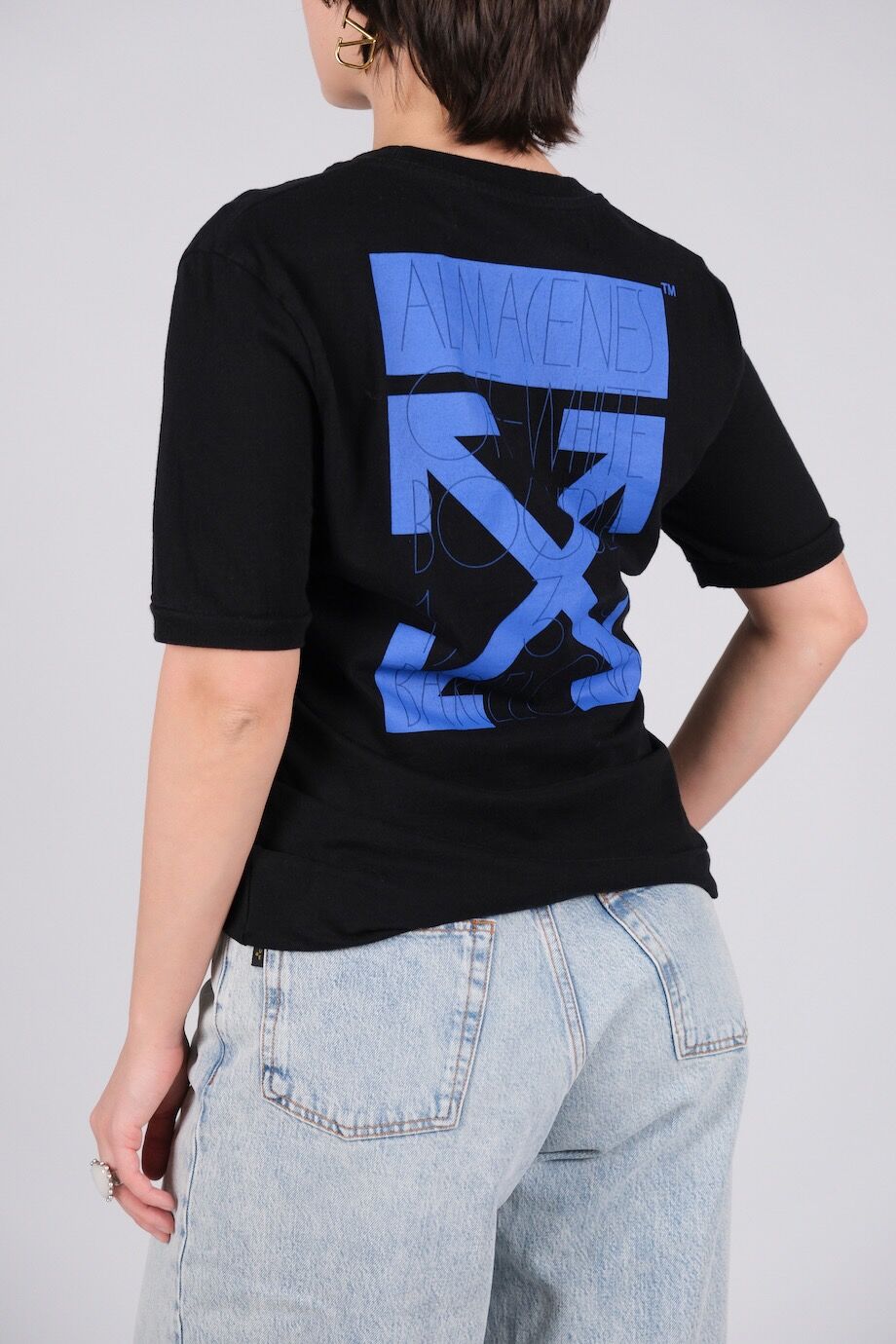 image 3 Футболка черного цвета с принтом на спине