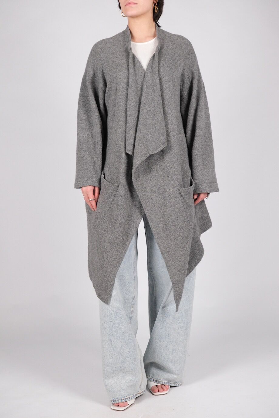 image 2 Кардиган серого цвета с карманами