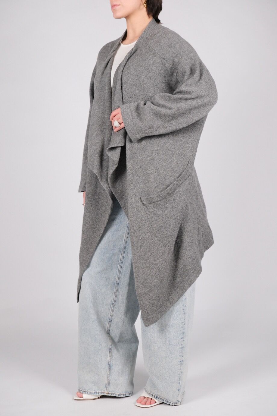 image 3 Кардиган серого цвета с карманами