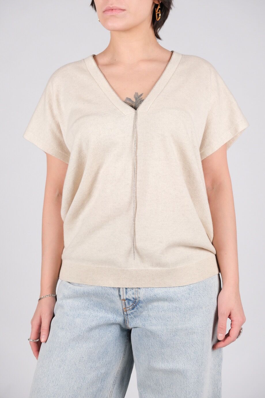 image 1 Кашемировый жилет молочного цвета