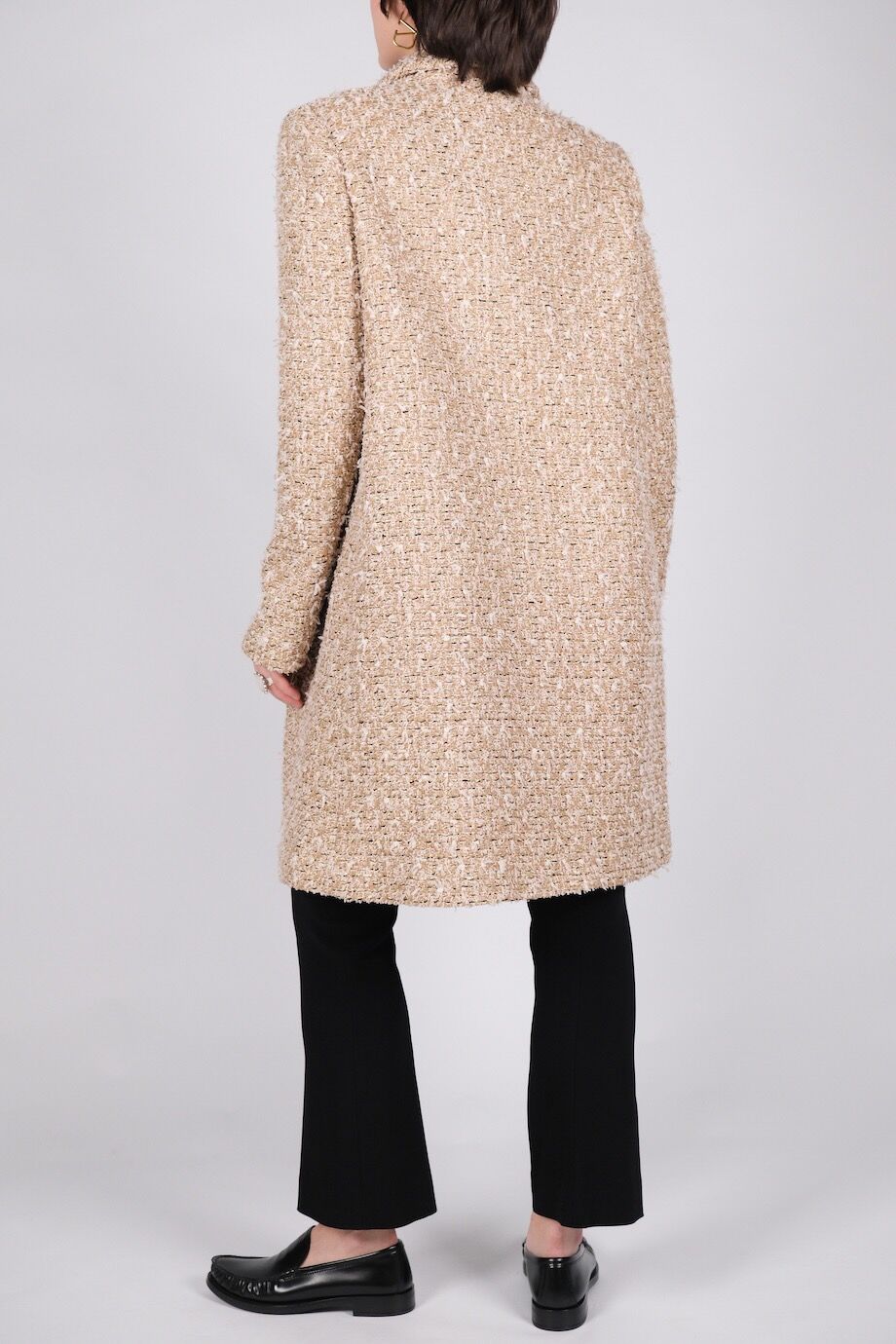 image 6 Пальто из букле с металлизированной нитью