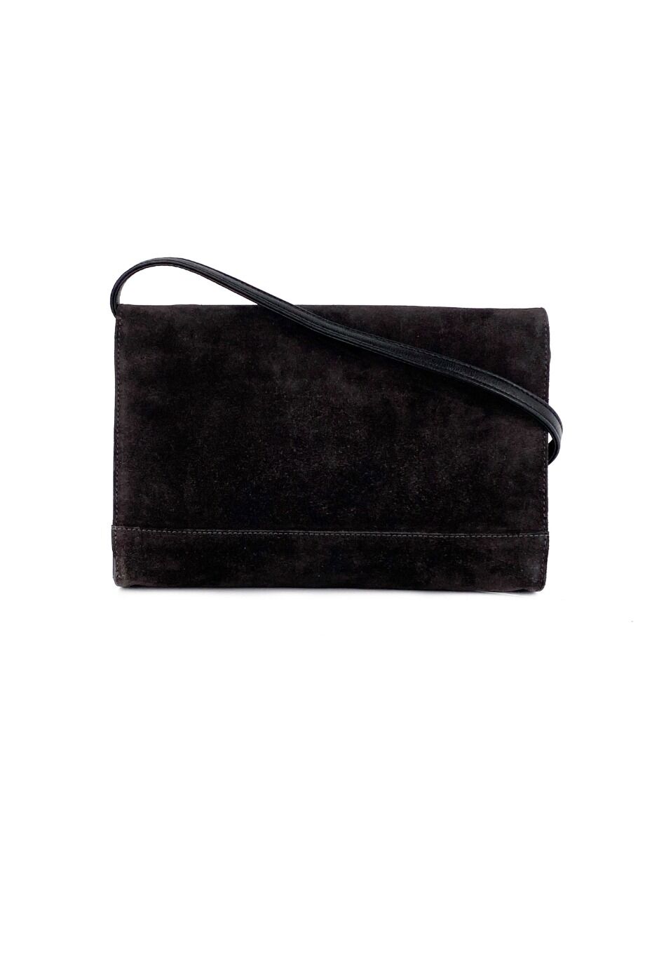 image 4 Замшевая сумка серого цвета с декором из камней