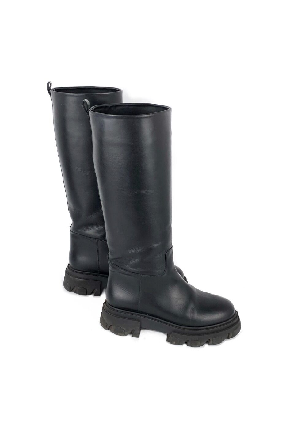 image 3 Сапоги черного цвета на платформе