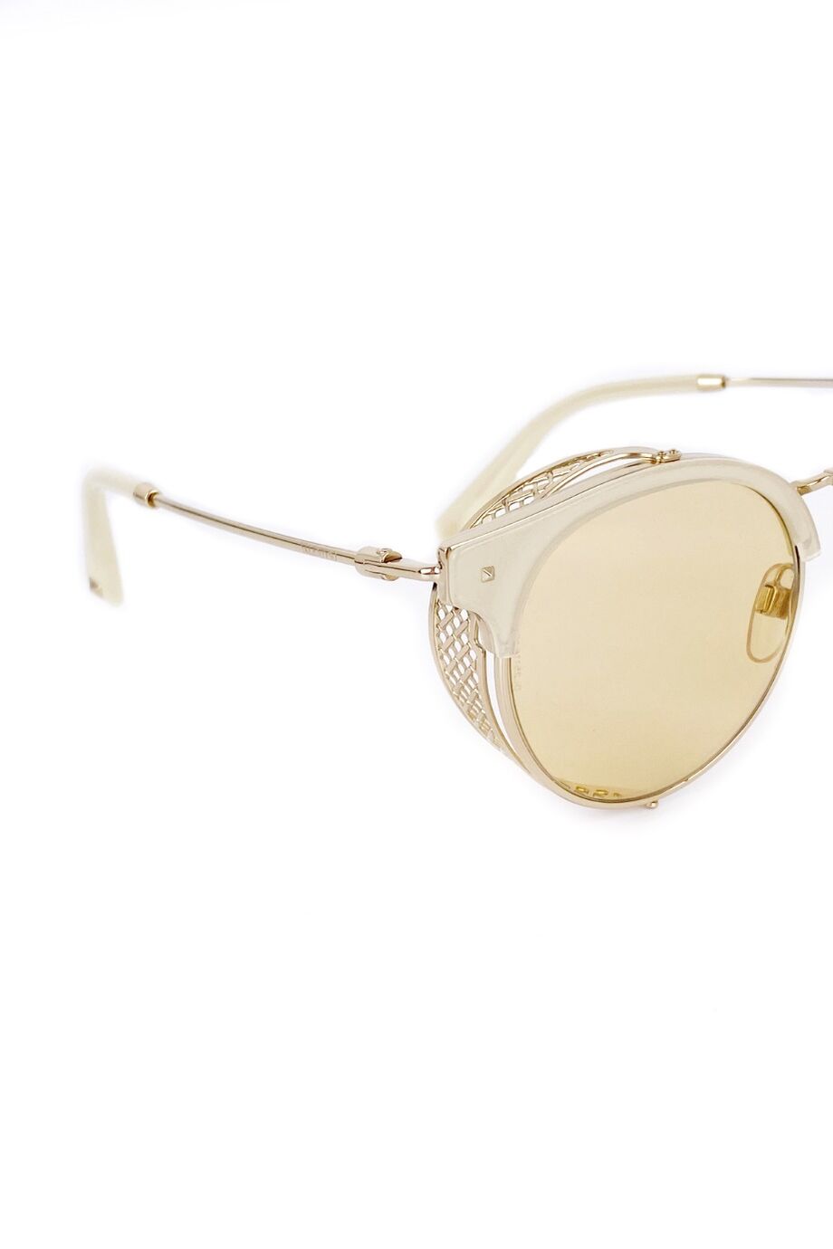 image 2 Очки золотистого цвета с декоративными элементами