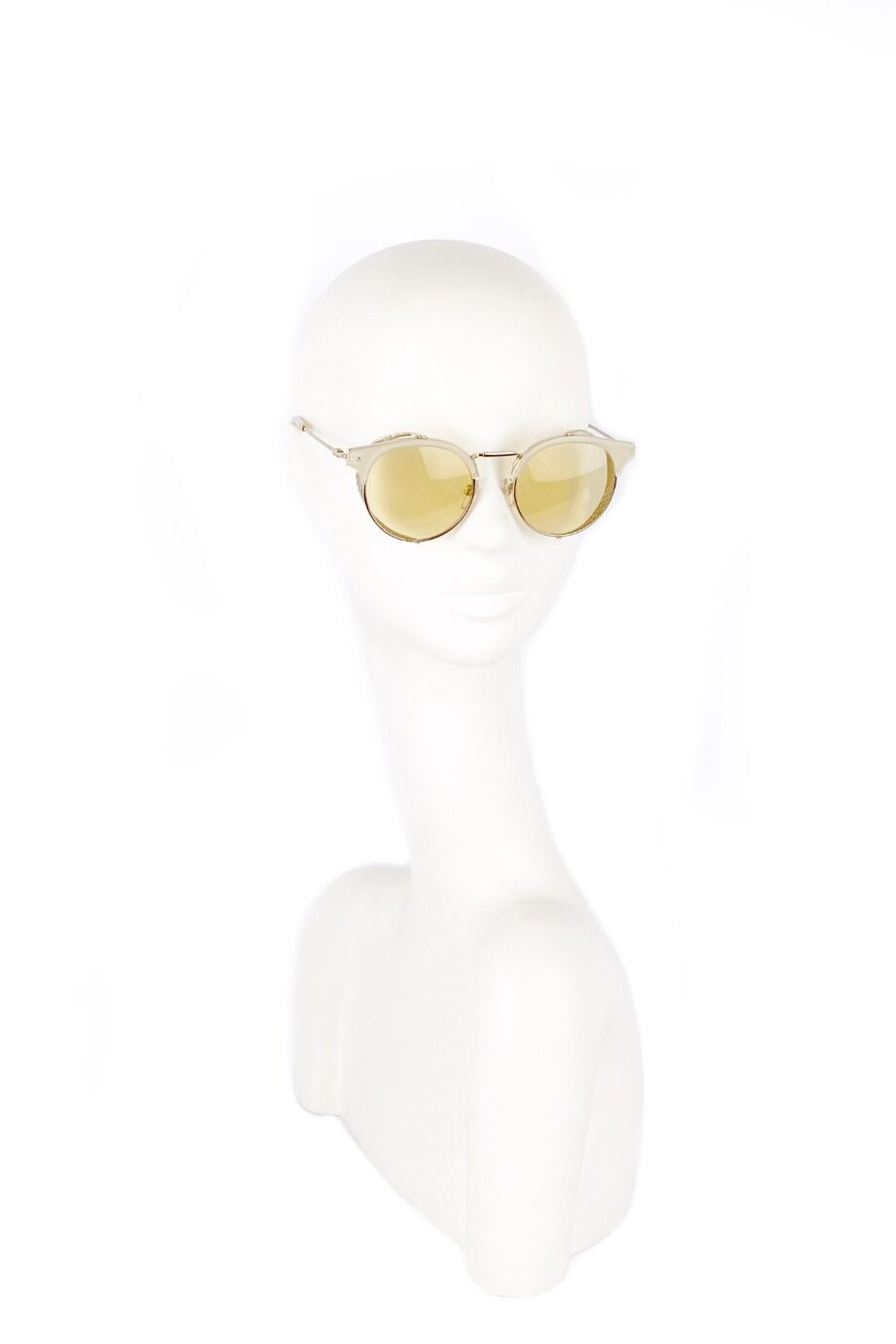 image 5 Очки золотистого цвета с декоративными элементами