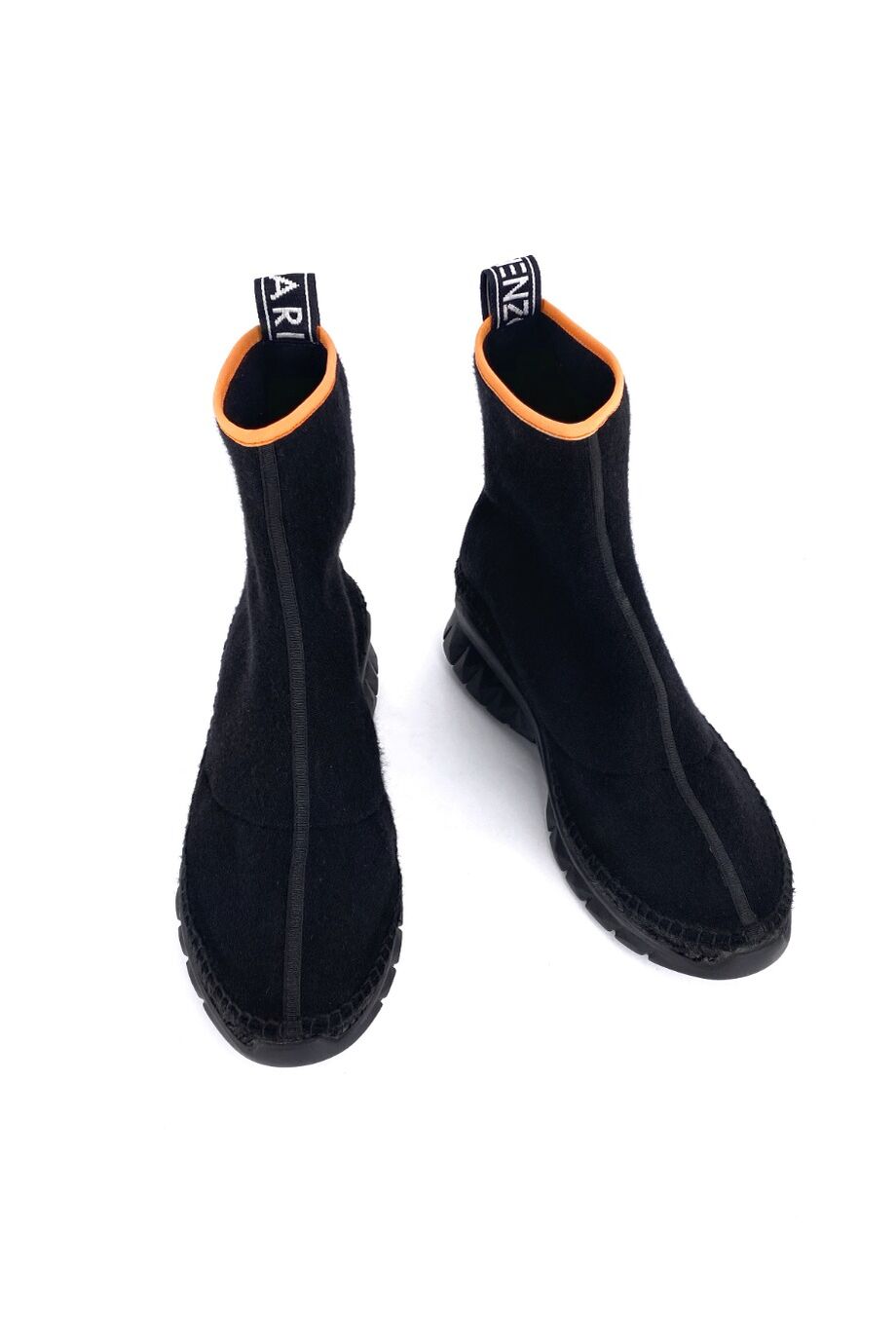 image 2 Высокие кеды-носки черного цвета