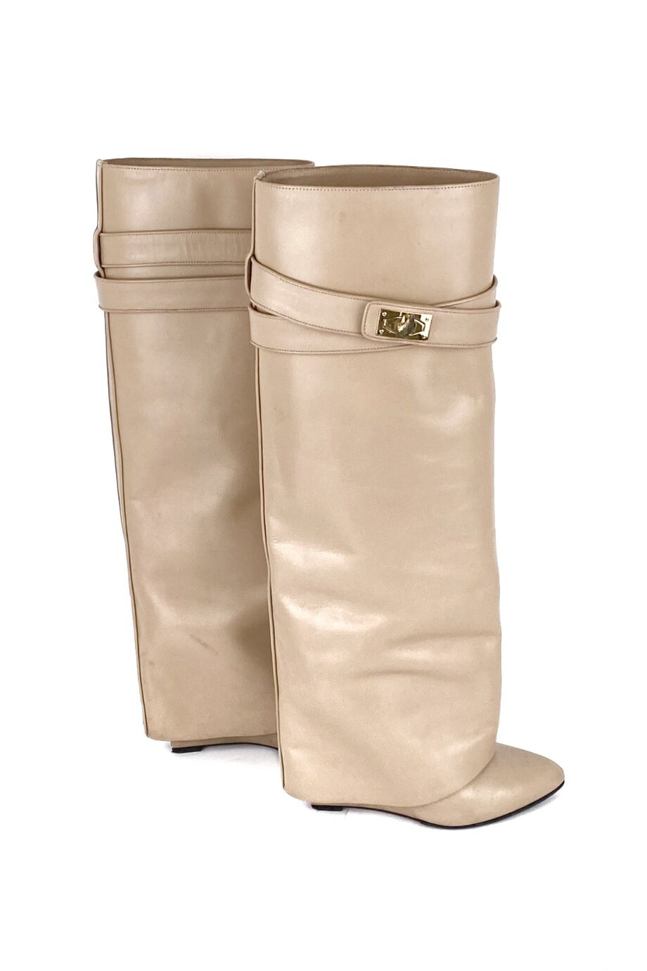 image 5 Сапоги shark бежевого цвета