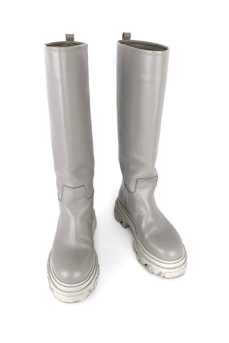 image 2 Сапоги серого цвета на тракторной подошве