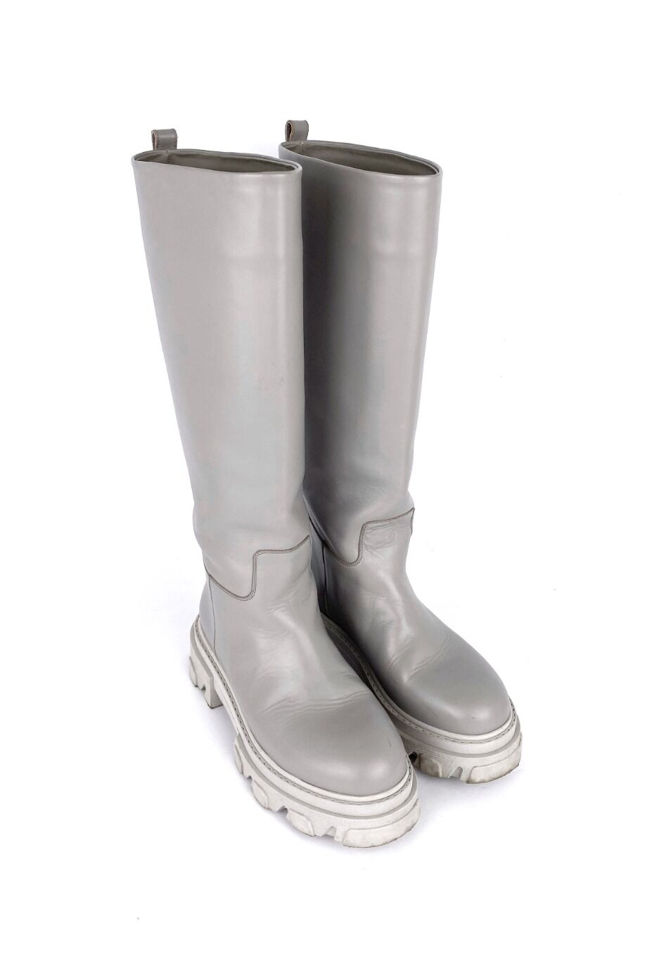 image 1 Сапоги серого цвета на тракторной подошве